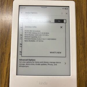 8th Generation White Kindle